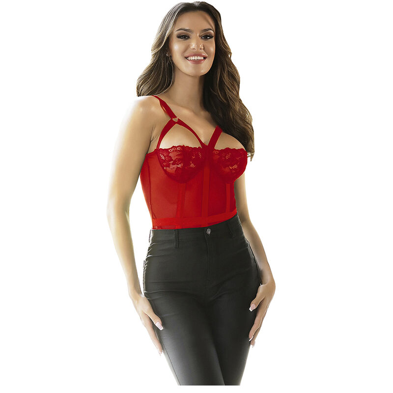 Subblime Teddy With Garter Strap Detail Chest - 4
