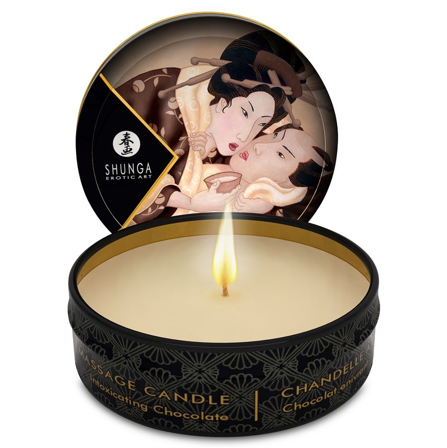 Shunga Candles Mini Caress By Candelight Chocolate Massage