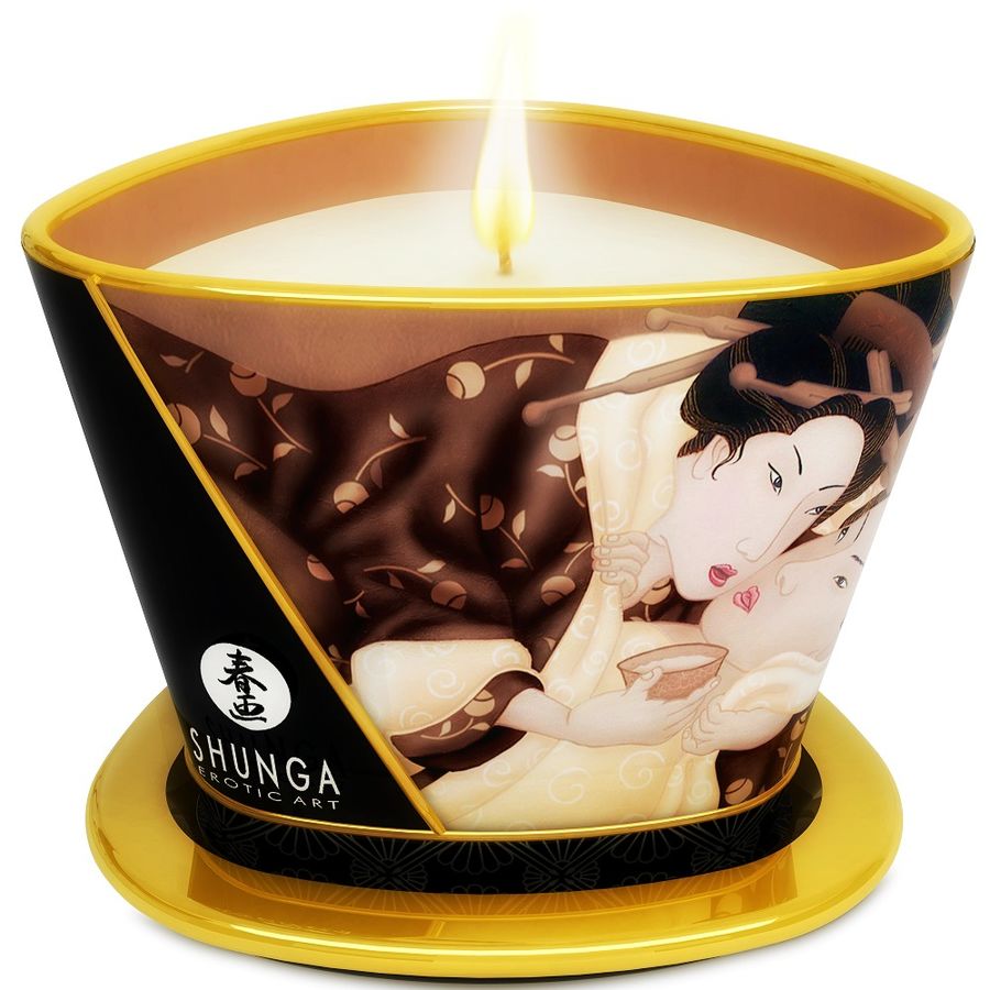 Shunga Candles Mini Caress By Candelight Chocolate Massage - 2
