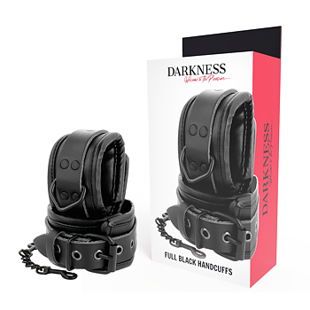 DARKNESS BONDAGE Adjustable Leather Handcuffs