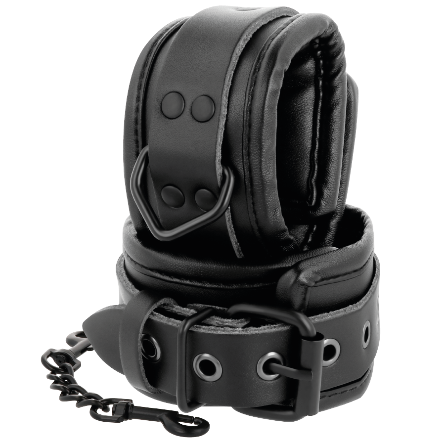 Darkness Bondage Ankle Handcuffs Leather - 3