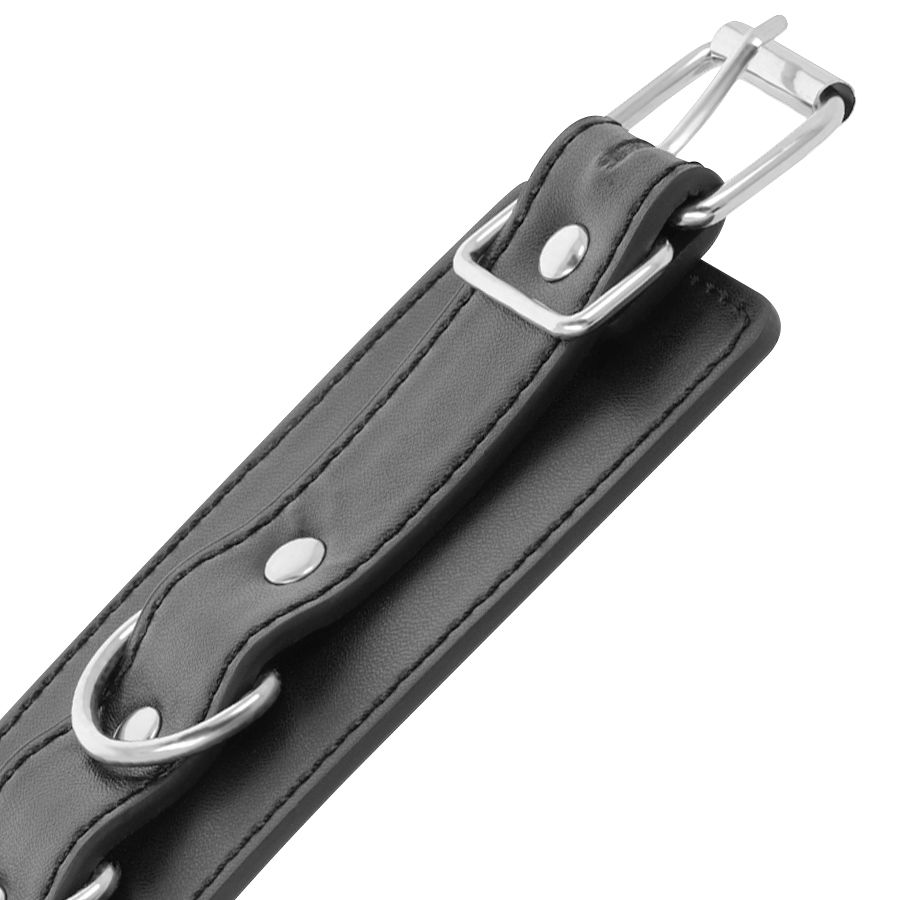 Darkness Bondage Leather Ankle Handcuffs - 5