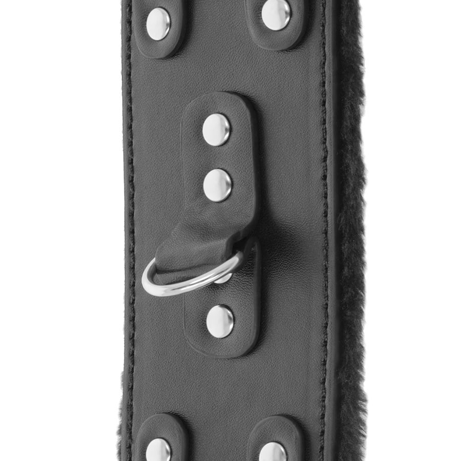 Darkness Bondage Leather Handcuffs With Lining - 3