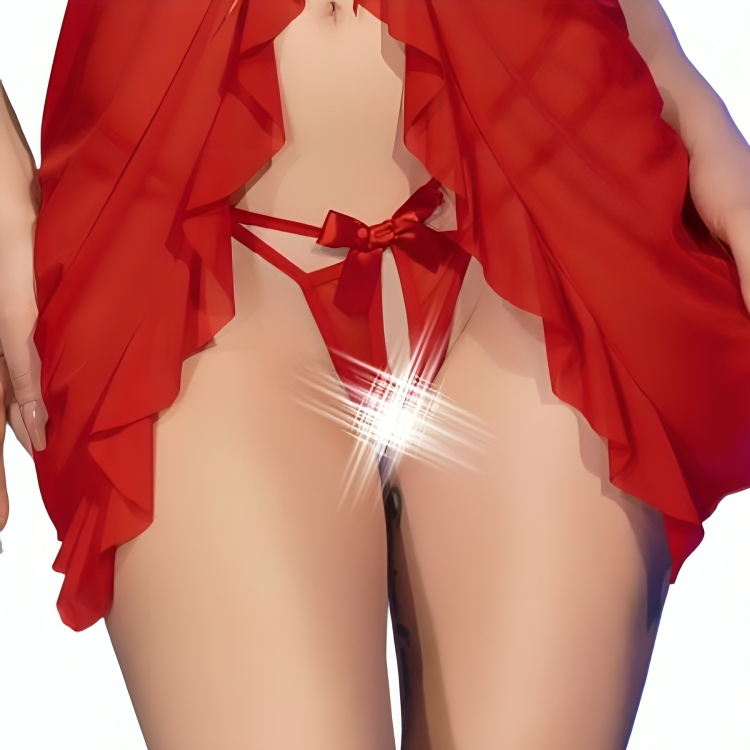 Chilirose Babydoll Thong Crotchless - 3