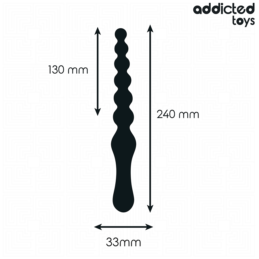 Addicted Toys Double Anal Massager Silicone - 15