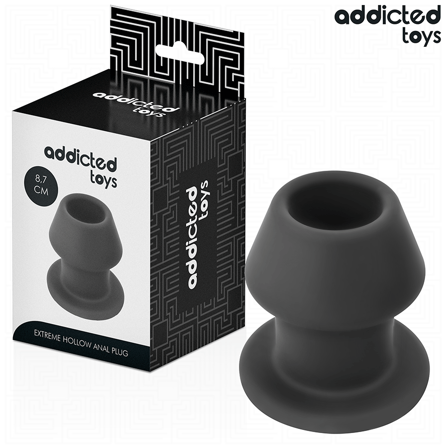 Addicted Toys Extreme Hollow Anal Plug Silicone Size - 2