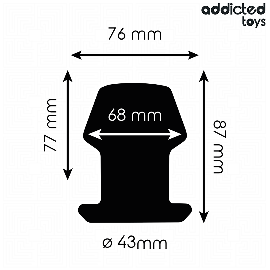 Addicted Toys Extreme Hollow Anal Plug Silicone Size - 10