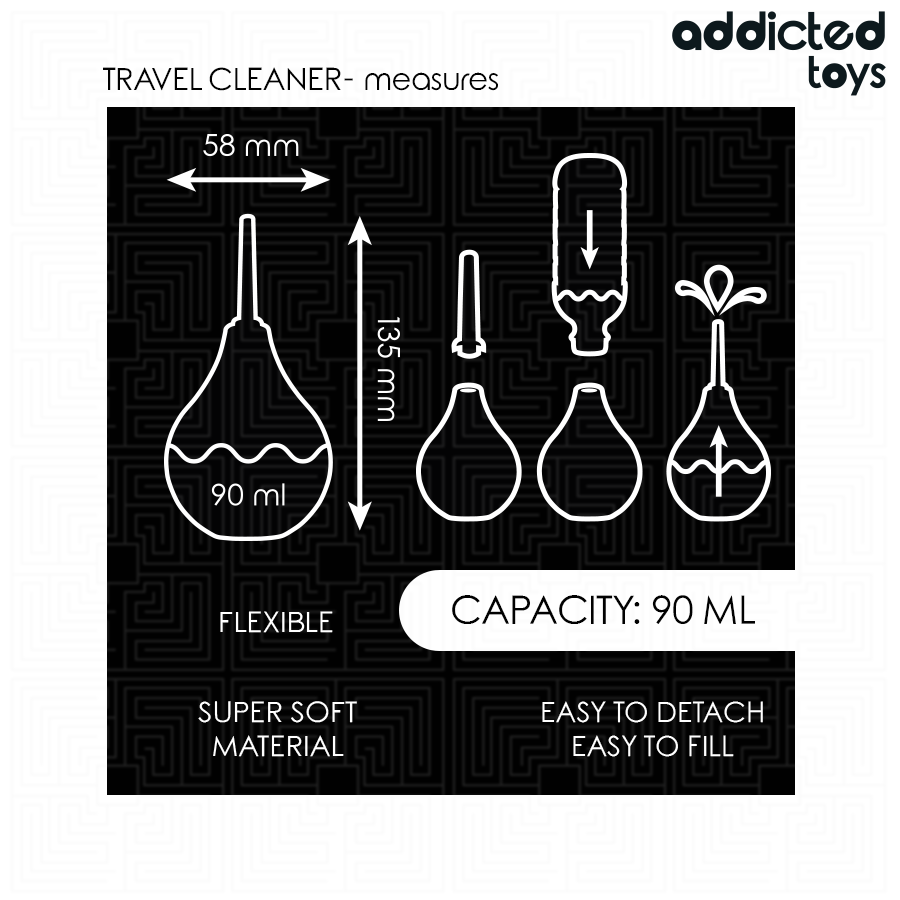 Addicted Toys Travel Anal Cleaner Size - 6