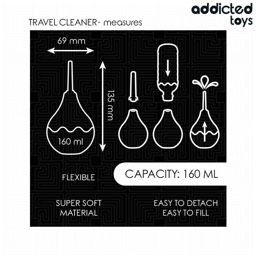 Addicted Toys Travel Anal Cleaner Size - 10