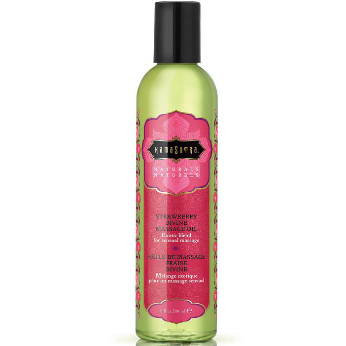 Kamasutra Cosmetics Naturals Divine Strawberry Massage Oil 236Ml