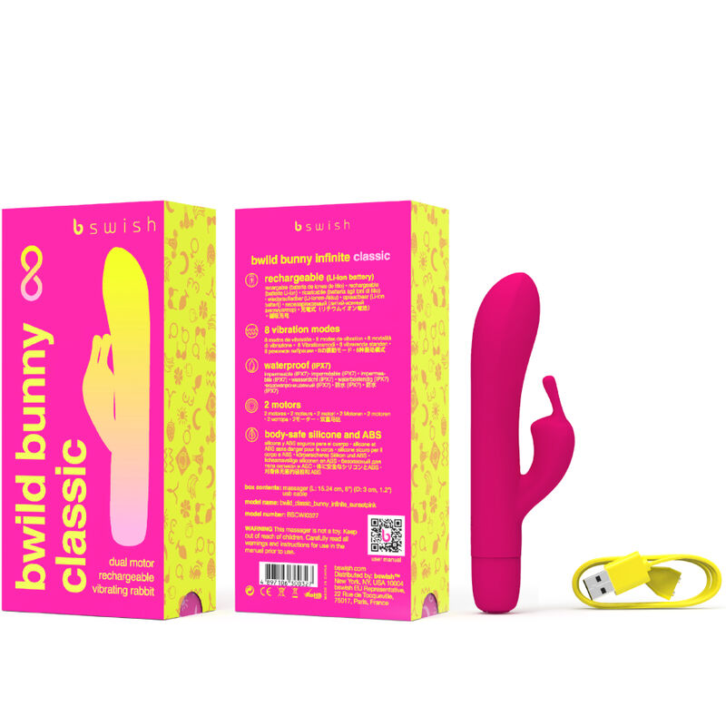 Swish Bwild Bunny Infinite Classic Rechargeable Vibrator Silicone - 8