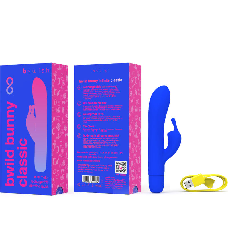 Swish Bwild Bunny Infinite Classic Rechargeable Vibrator Silicone - 4