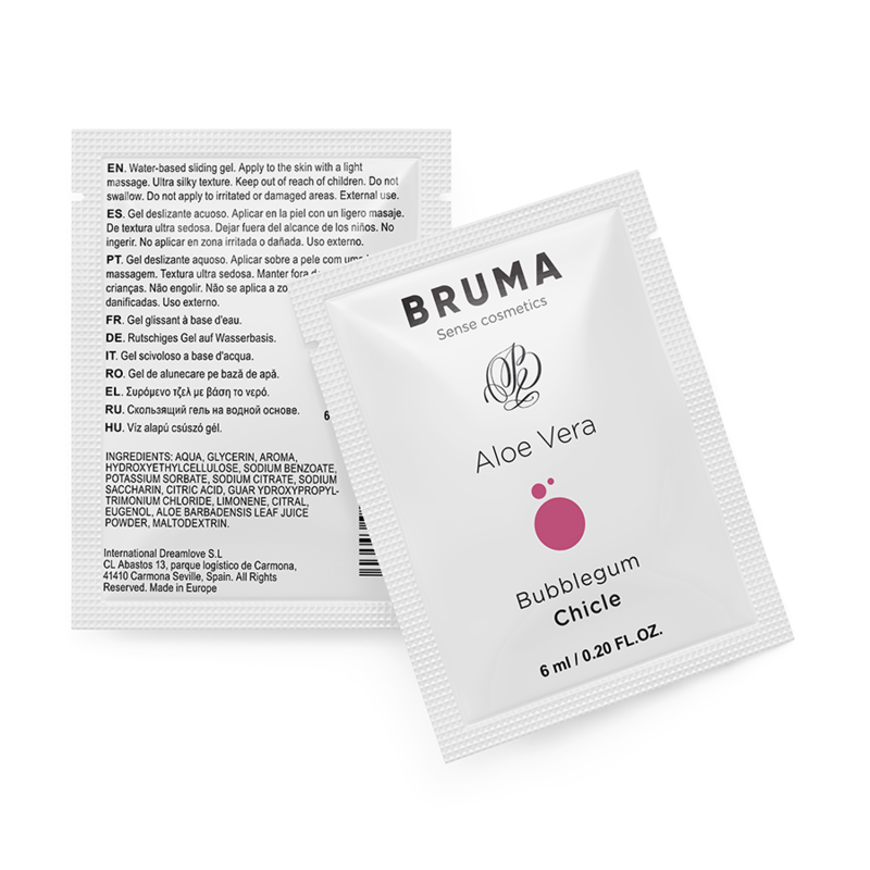 Bruma Aloe Vera Sliding Gel Bubblegum Flavor
