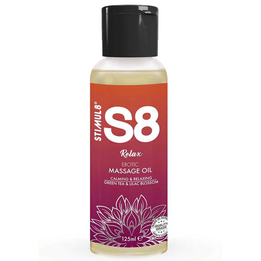 Stimul8 S8 Relax Tea Massage Oil 125 Ml