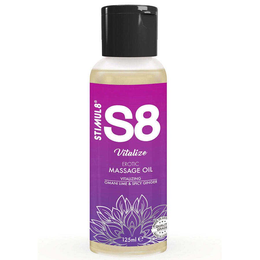 Stimul8 S8 Vitalize Lime Massage Oil 125 Ml
