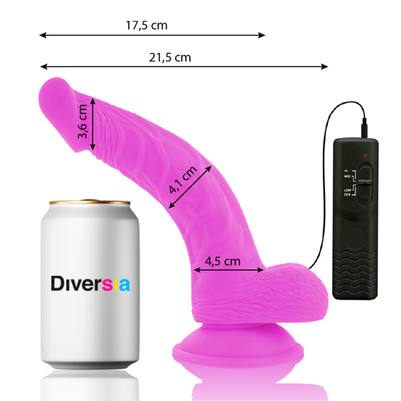 Diversia Flexible Vibrating Dildo O - 35