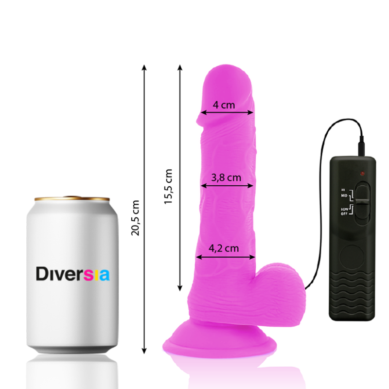 Diversia Flexible Vibrating Dildo O - 23