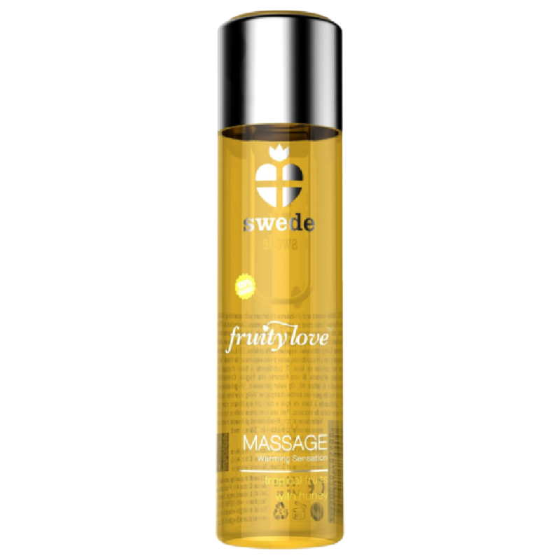 Swede Fruity Love Warming Effect Massage Oil Tropical Fruity With Honey 120 Ml