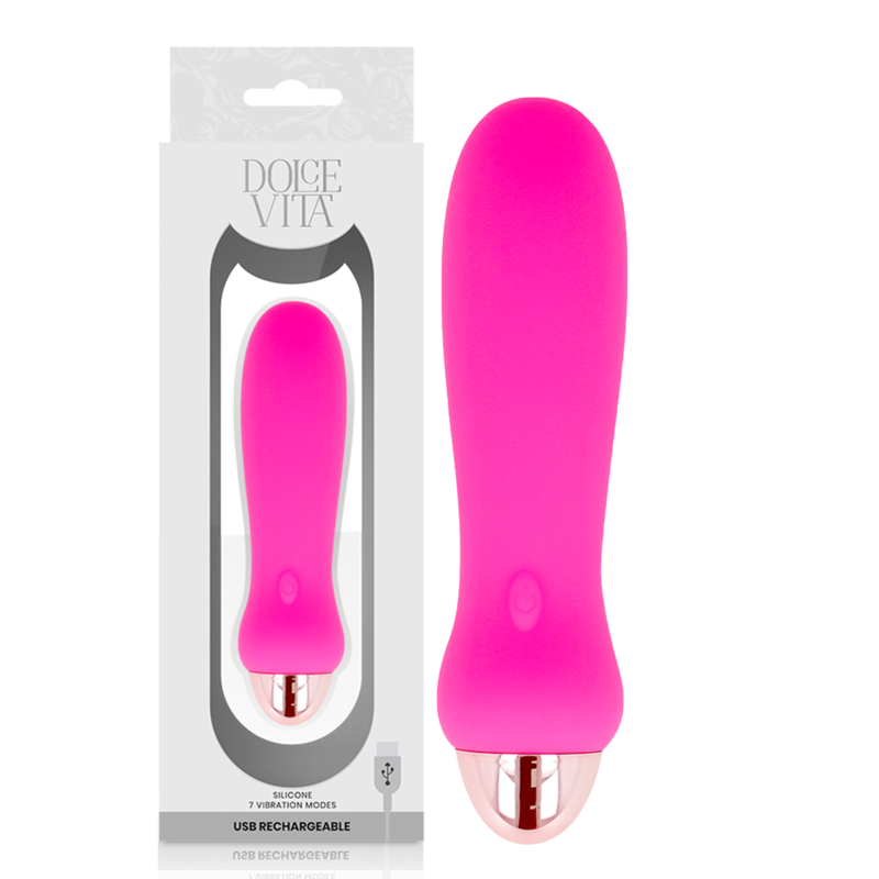 Dolce Vita Rechargeable Vibrator Five 7 Speeds - 3