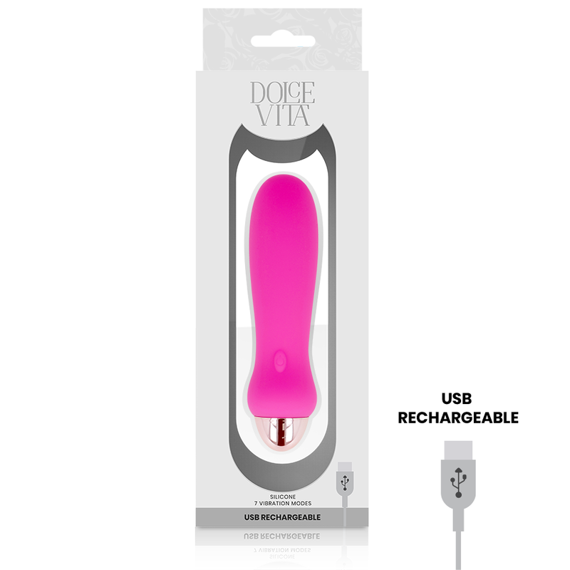 Dolce Vita Rechargeable Vibrator Five 7 Speeds - 4