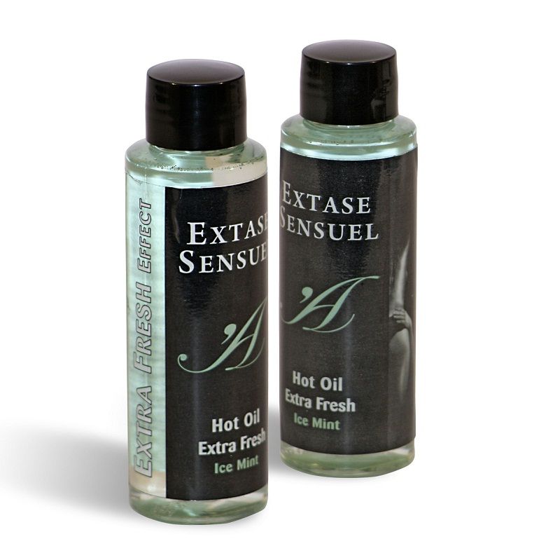 Extase Sensual Massage Oil With Extra Fresh Ice Effect - 5
