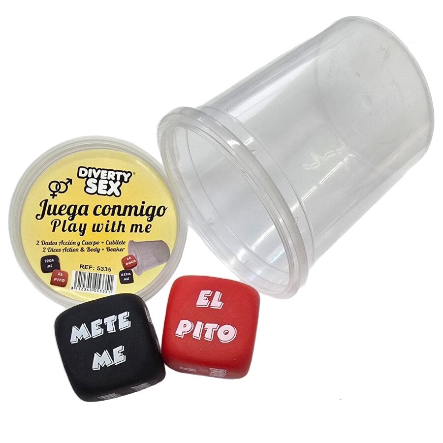 Diablo Picante Dice Game Verb Body Part With Cup