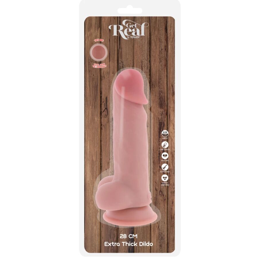 Get Deluxe Realistic Penis With Testicles Extra Thick - 21