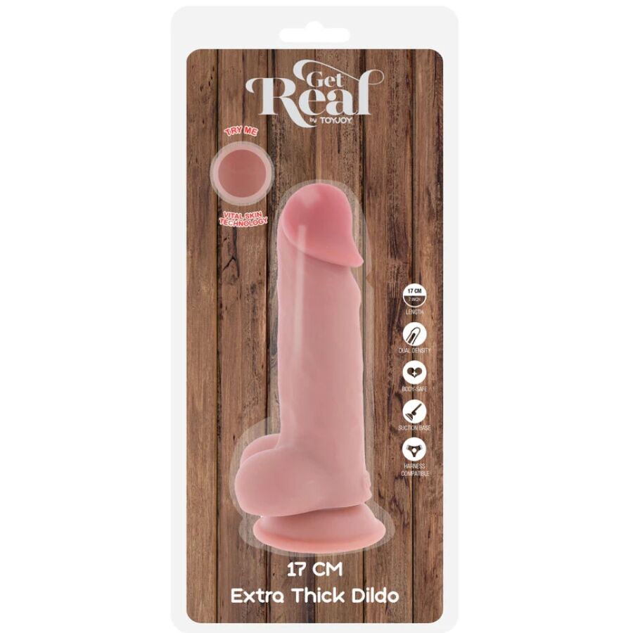 Get Deluxe Realistic Penis With Testicles Extra Thick - 9