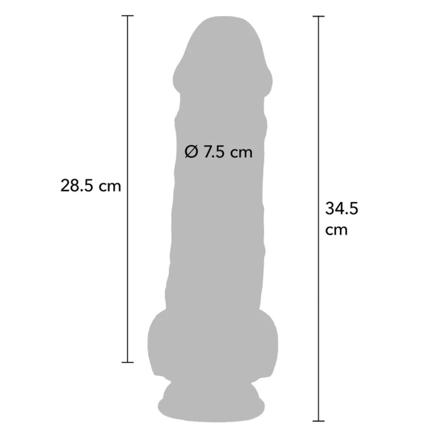 Get Deluxe Realistic Penis With Testicles Extra Thick - 28