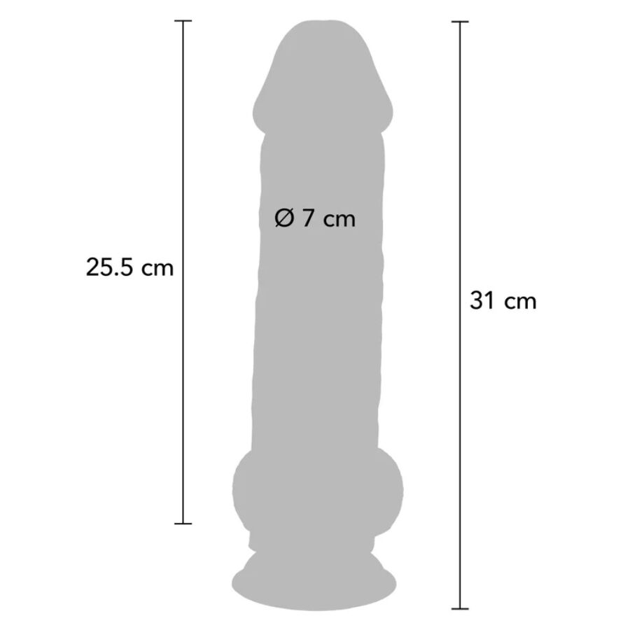 Get Deluxe Realistic Penis With Testicles Extra Thick - 24