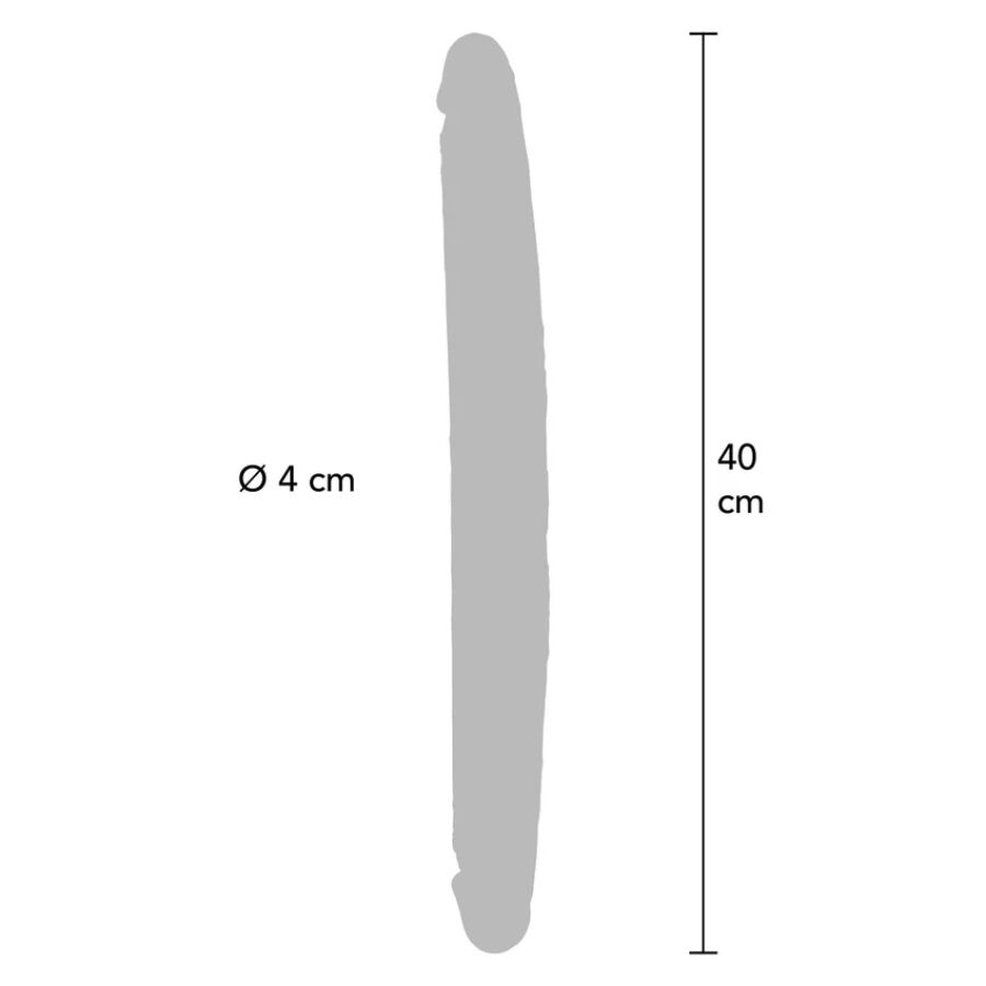 Get Real Double Ended Silicone Dildo Caramel - 8