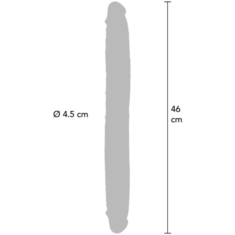 Get Real Double Ended Silicone Dildo Caramel - 11