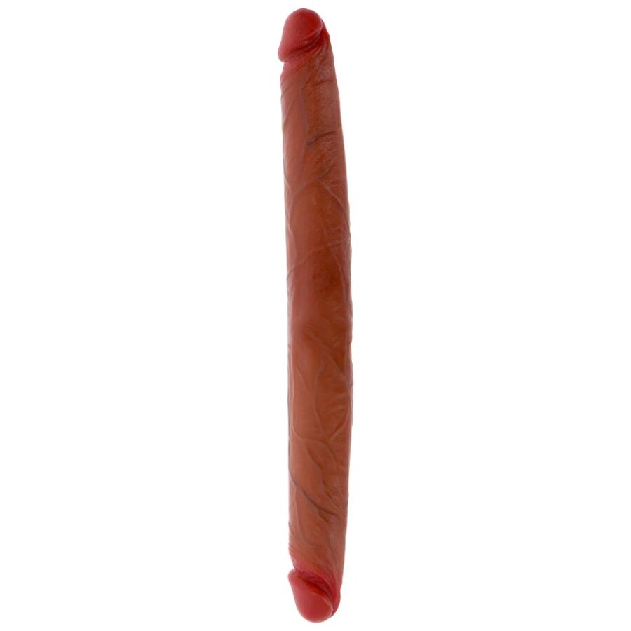 Get Real Double Ended Silicone Dildo Caramel - 2