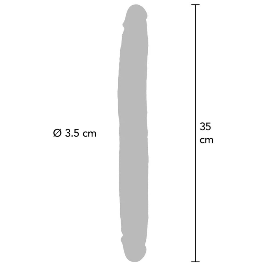 Get Real Double Ended Silicone Dildo Caramel - 5