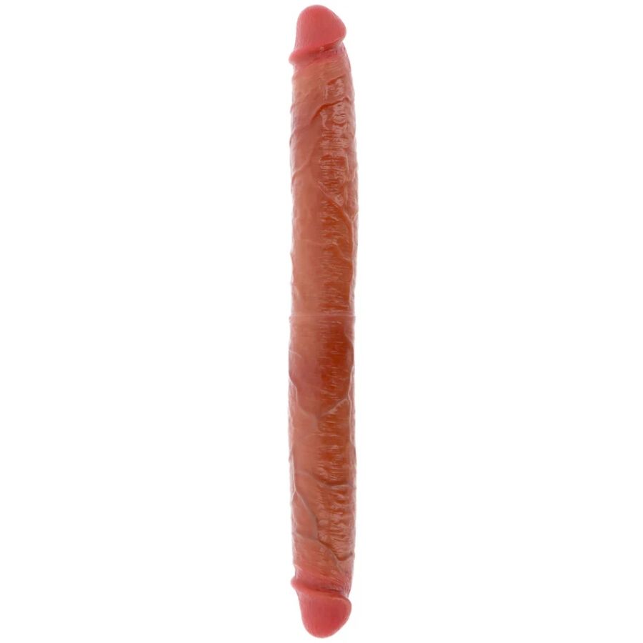 Get Real Double Ended Silicone Dildo Caramel - 3