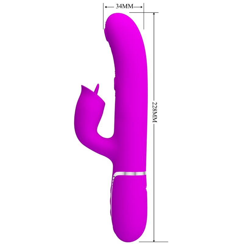 High Tech Pretty Love Rabbit Vibrator With Licking - 3