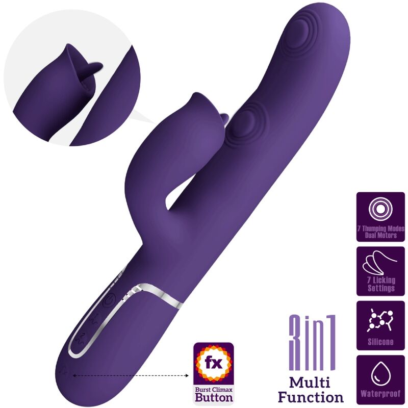 High Tech Pretty Love Rabbit Vibrator With Licking - 7