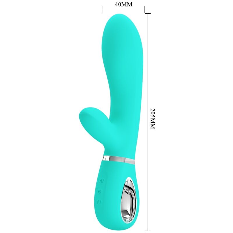 High Tech Pretty Love Thomas Multifunction G Spot Vibrator Aqua - 7