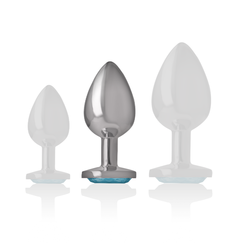 Intense Anal Toys Aluminum Metal Anal Plug Heart Size - 8