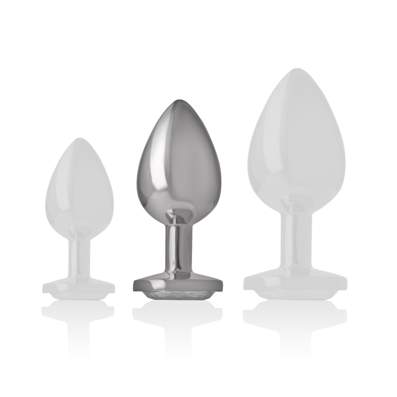 Intense Anal Toys Aluminum Metal Anal Plug Heart Size - 12