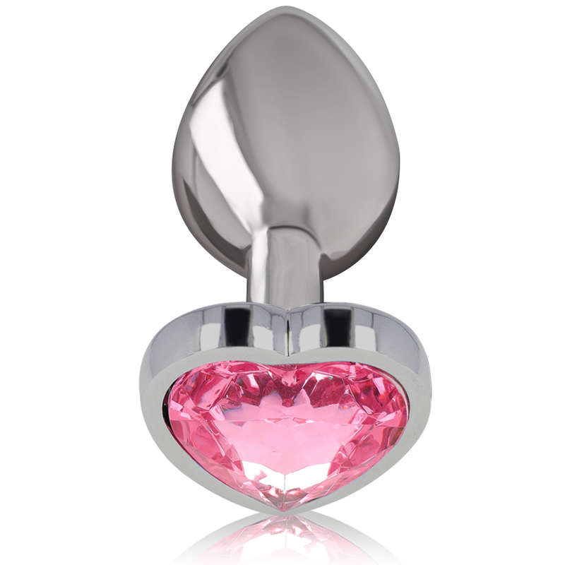 Intense Anal Toys Aluminum Metal Anal Plug Heart Size - 17