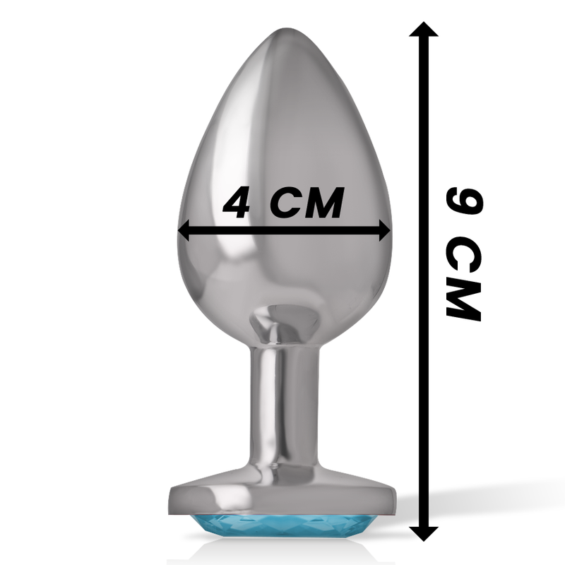 Intense Anal Toys Aluminum Metal Anal Plug Heart Size - 15