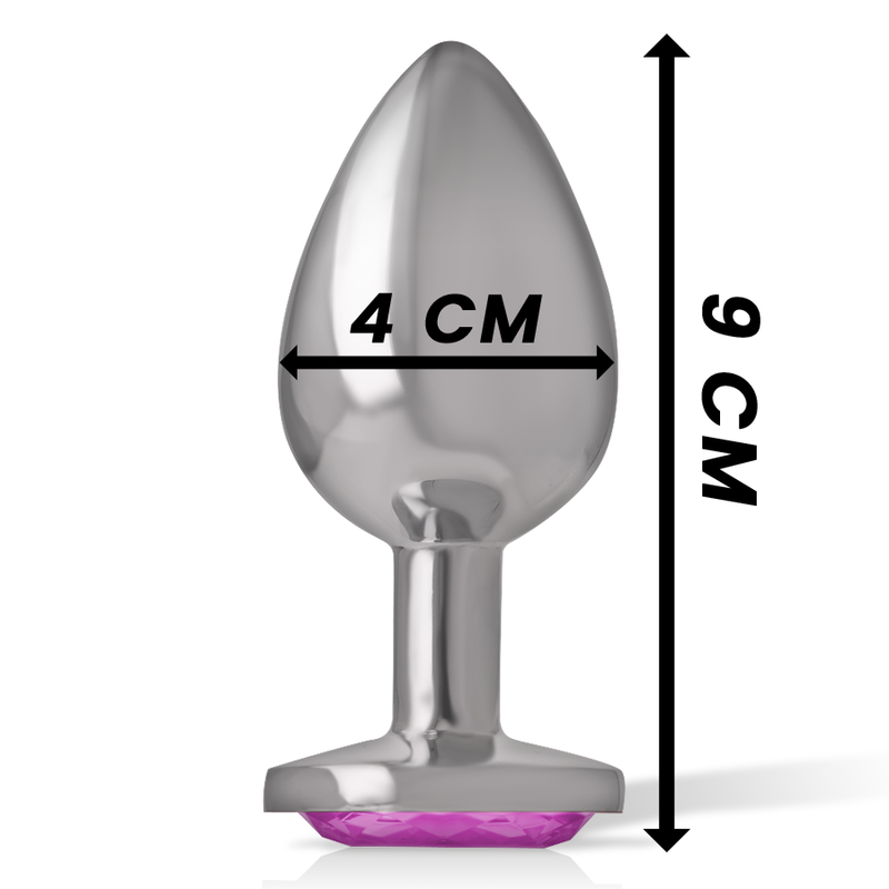 Intense Anal Toys Aluminum Metal Anal Plug Heart Size - 19