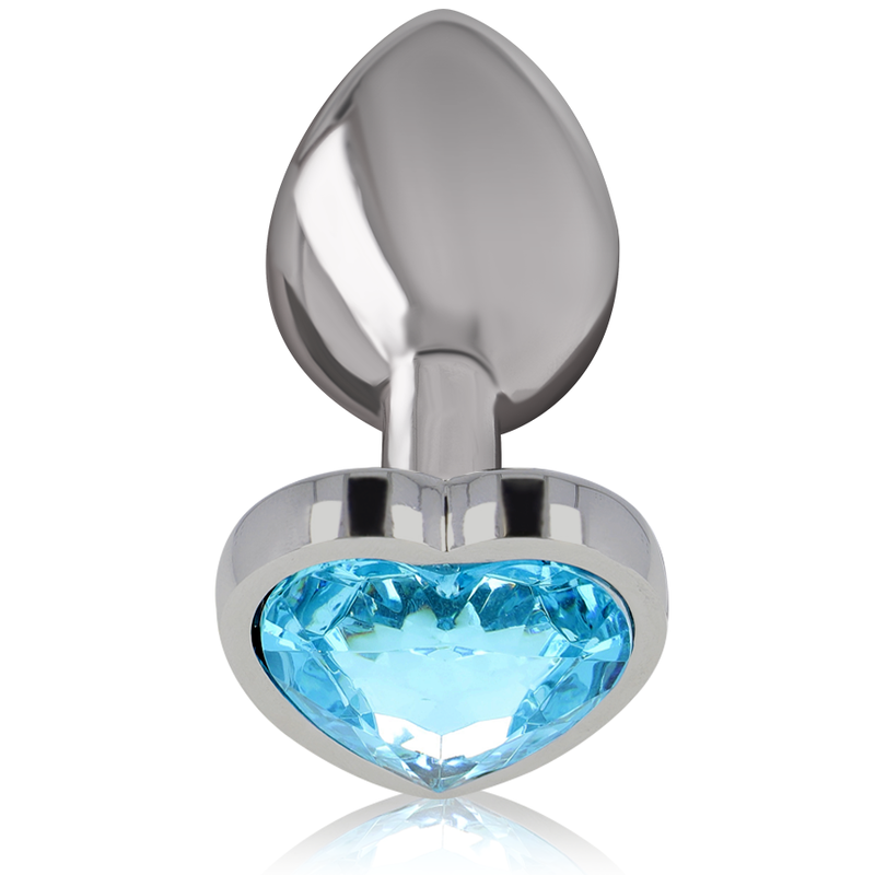 Intense Anal Toys Aluminum Metal Anal Plug Heart Size - 5