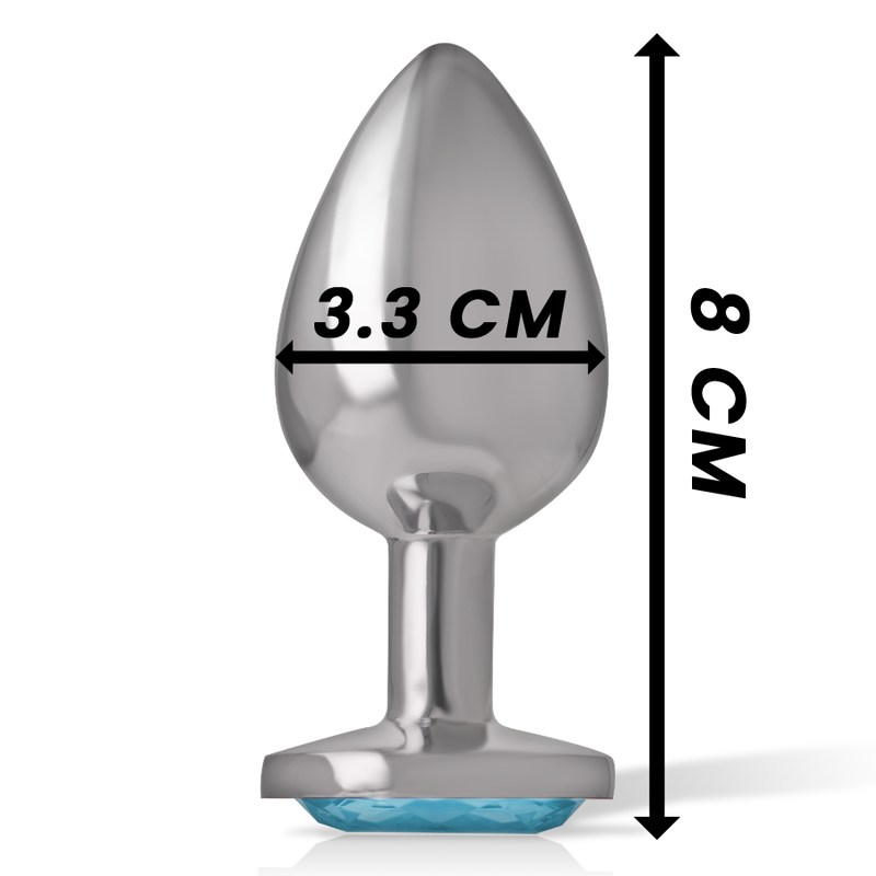 Intense Anal Toys Aluminum Metal Anal Plug Heart Size - 7