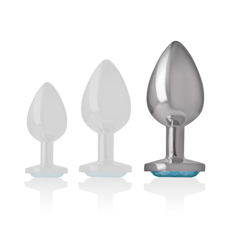 Intense Anal Toys Aluminum Metal Anal Plug Heart Size - 16