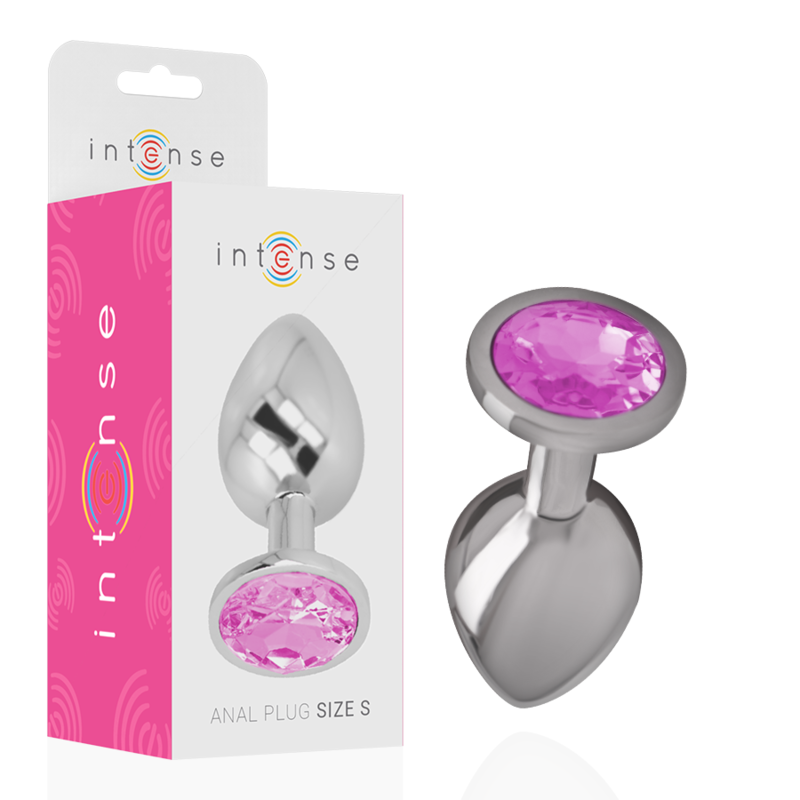 Intense Anal Toys Aluminum Metal Anal Plug With Crystal Size - 2