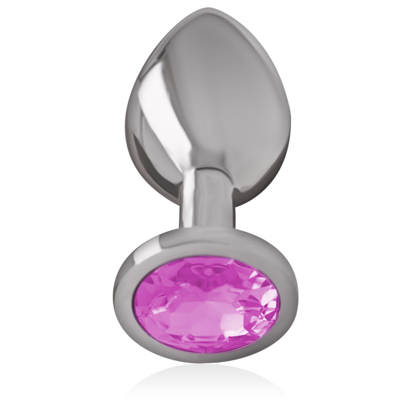 Intense Anal Toys Aluminum Metal Anal Plug With Crystal Size - 14