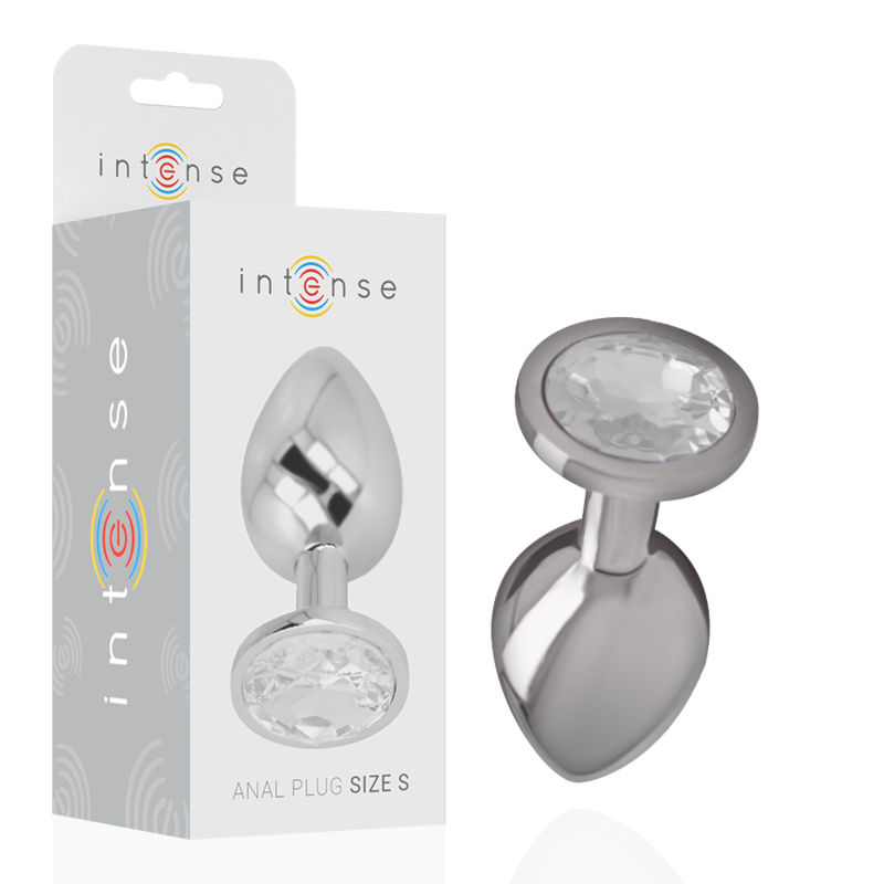 Intense Anal Toys Aluminum Metal Anal Plug With Crystal Size - 4
