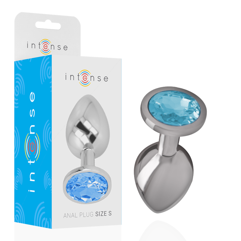 Intense Anal Toys Aluminum Metal Anal Plug With Crystal Size